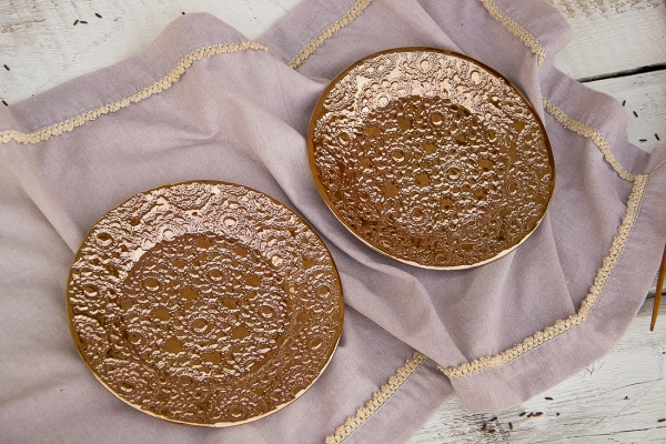 Набор посуды «Bronze Flowers»  4 предмета
