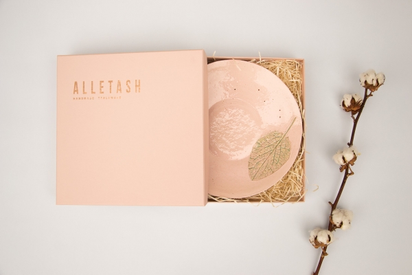 Блюдо Alletash Summer Rose. Эксклюзивный подарок для женщин ручной работы