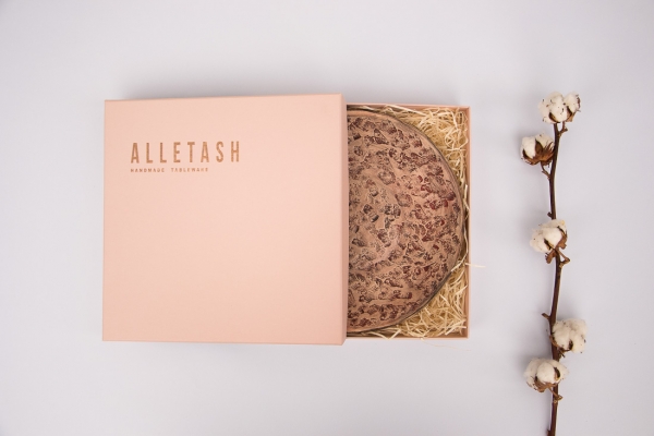 Блюдо Alletash Gossamer Red. Эксклюзивный подарок для женщин ручной работы