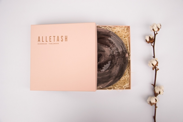 Блюдо Alletash Violet Rose. Эксклюзивный подарок для женщин ручной работы