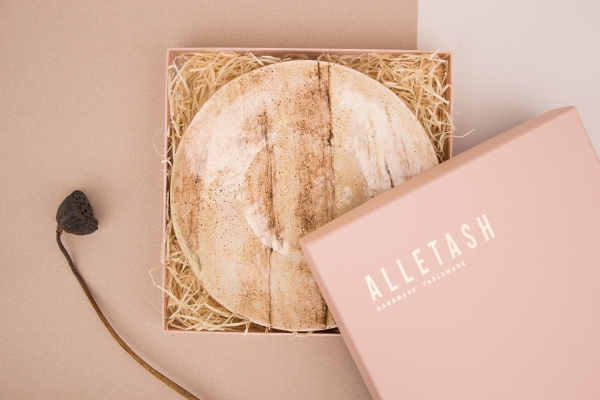 Блюдо Alletash Abstraction One. Эксклюзивный подарок для женщин ручной работы