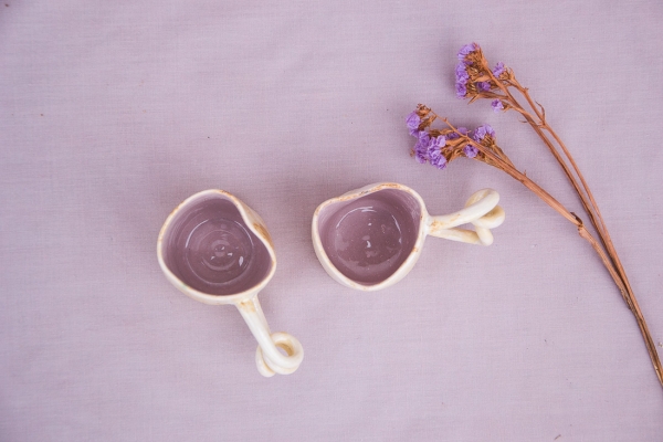 Чашки для кофе для влюбленных ручной работы 100мл День Валентина